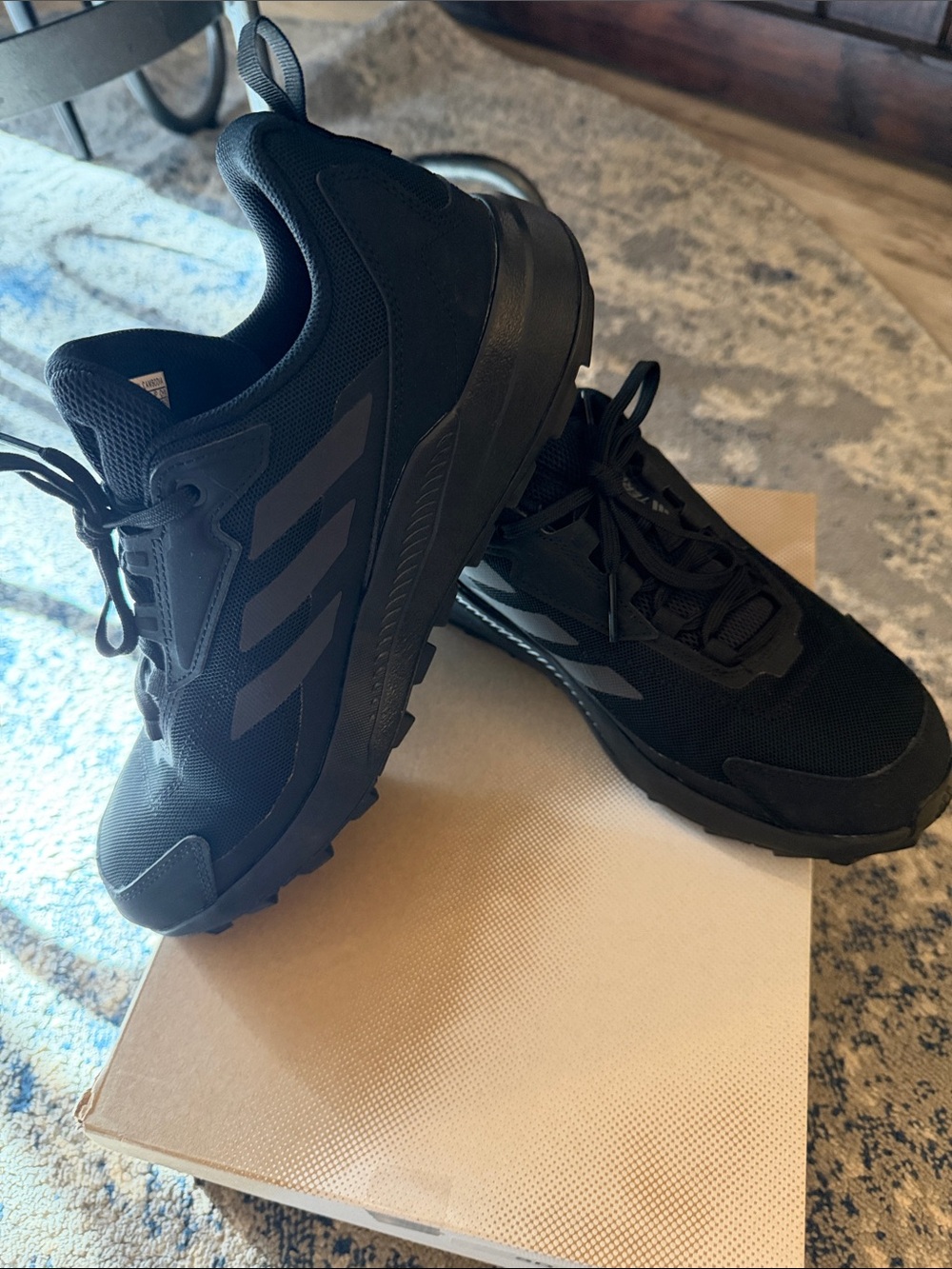 adidas Terrex Men's All-Black Lightweight Trail Sneakers
